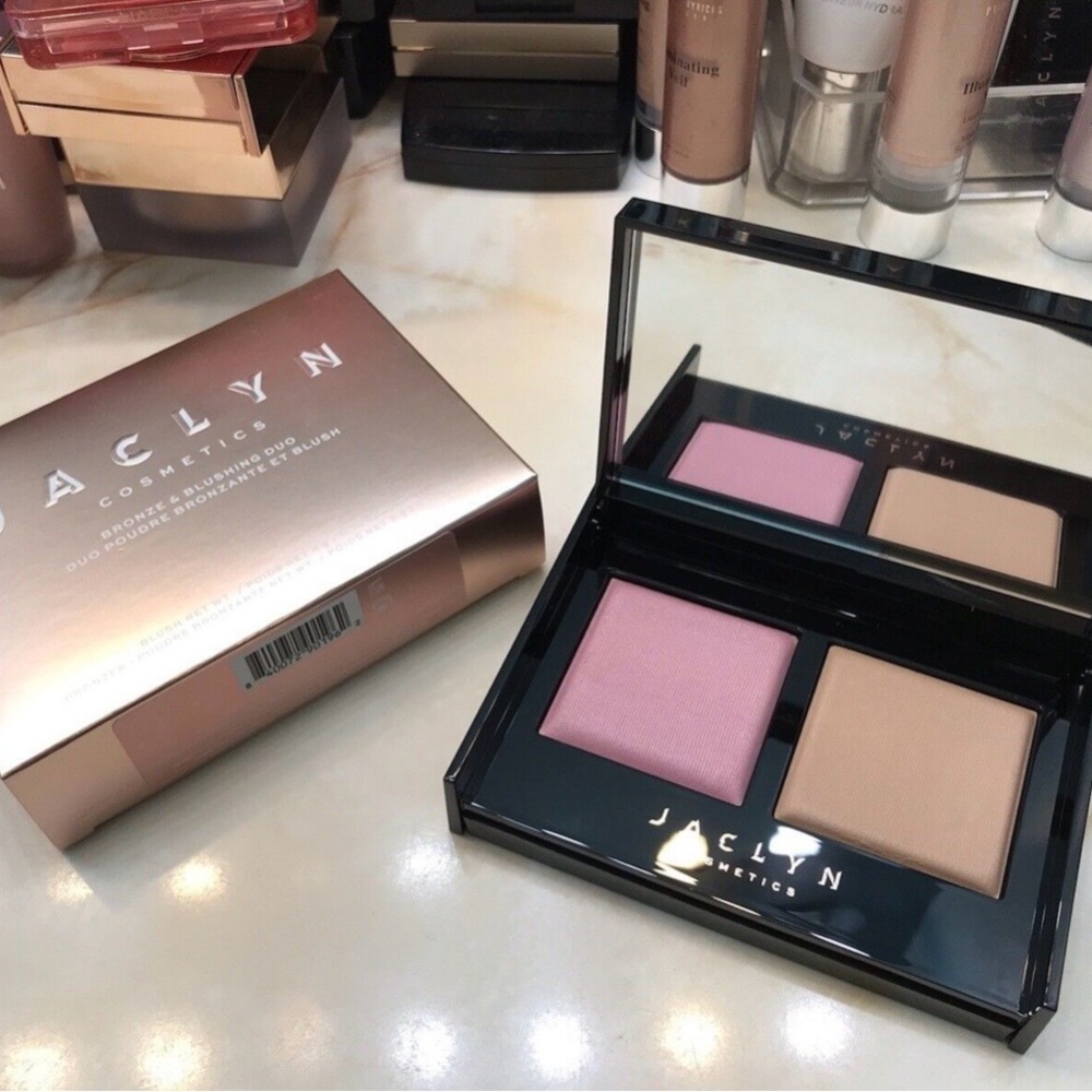 Jaclyn Cosmetics ~ ‘Lilac Love & Top Tan’ Bronze & Blushing Duo ~ RARE & HTF NIB - Picture 2 of 16